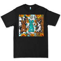 Black Easter bunnies leopard cowhide tumbler Easter Day Premium Tee - Neo Western