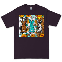Plum Easter bunnies leopard cowhide tumbler Easter Day Premium Tee - Neo Western
