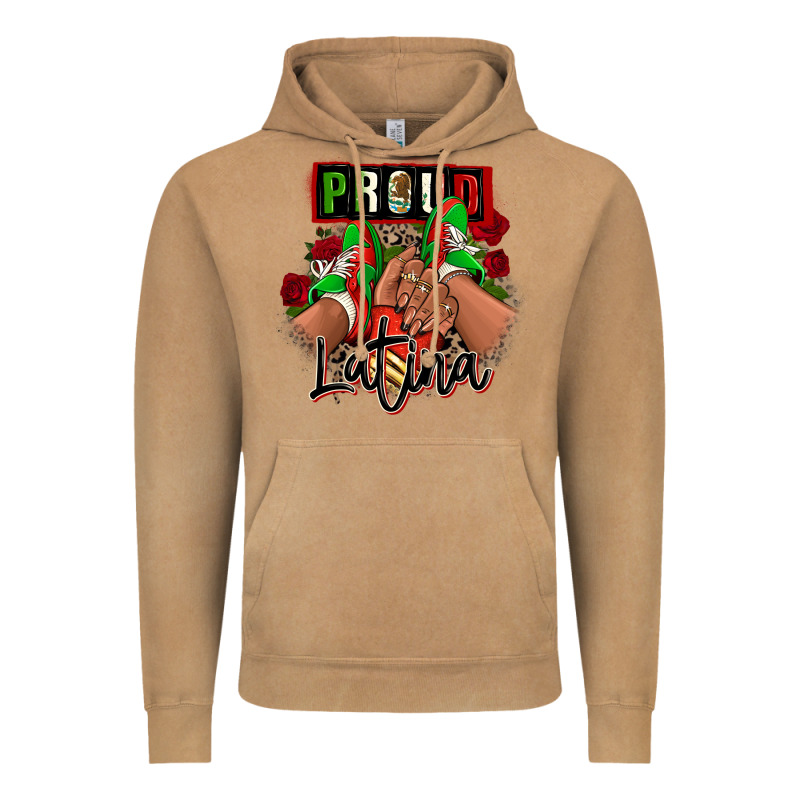 Proud Latina Mexican Sneakers Vintage Hoodie by RanaPortraitStore | Teevron