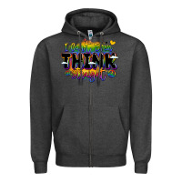 Charcoal Heather pride and identity expression Zipper Hoodie - LillyAllenDesigns