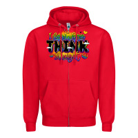 Red pride and identity expression Zipper Hoodie - LillyAllenDesigns