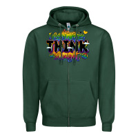 Sports Green pride and identity expression Zipper Hoodie - LillyAllenDesigns