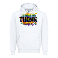 White pride and identity expression Zipper Hoodie - LillyAllenDesigns