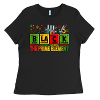 Black black the prime element Ladies Tee - Zillion Design Studio