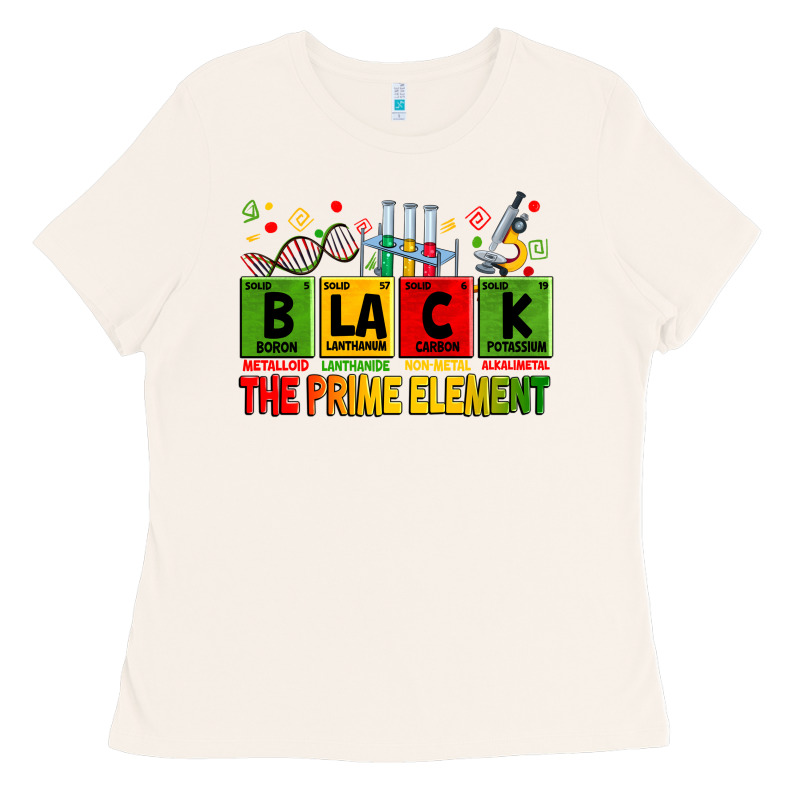 Black The Prime Element Ladies Tee by Zillion Design Studio | Teevron