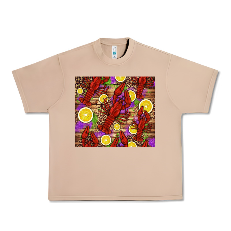 Mardi Gras Crawfish And Lemons Urban Heavy Tee by Jasminsmagicworld | Teevron