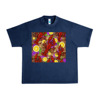 Navy mardi gras crawfish and lemons Urban Heavy Tee - Jasminsmagicworld