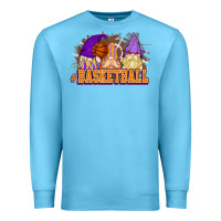 Ocean Blue Basketball gnomes Premium Sweatshirt - NancyCooperArtShop