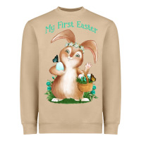 Mushroom Babies First Easter Boys Heavyweight Sweatshirt - Jasminsmagicworld