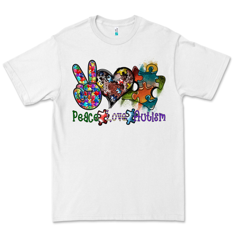 Peace Love Autism Premium Tee by SublimationCraftShop | Teevron
