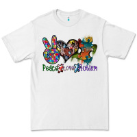 White peace love autism Premium Tee - SublimationCraftShop