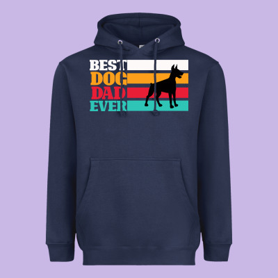 Best Dog Dad Ever Heavyweight Hoodie Designed By Bettercallsaul