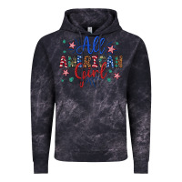 Cloud Black all american girl Vintage Hoodie - Artiststas