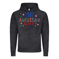 Vintage Black all american girl Vintage Hoodie - Artiststas