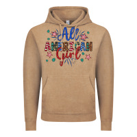Vintage Coffee all american girl Vintage Hoodie - Artiststas
