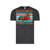 Vintage Black truck gemstone leopard Vintage Tee - AdoDesignShop