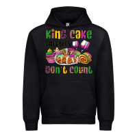 Black king cake calories don't count mardi gras Urban Hoodie - OliviaCreatesArt