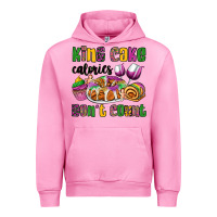 Fuchsia Pink king cake calories don't count mardi gras Urban Hoodie - OliviaCreatesArt