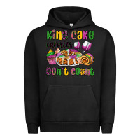 Pigment Black king cake calories don't count mardi gras Urban Hoodie - OliviaCreatesArt