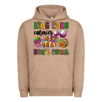 Pigment Burro king cake calories don't count mardi gras Urban Hoodie - OliviaCreatesArt
