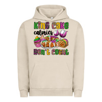 Pigment French Oak king cake calories don't count mardi gras Urban Hoodie - OliviaCreatesArt