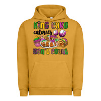 Pigment Peanut Butter king cake calories don't count mardi gras Urban Hoodie - OliviaCreatesArt