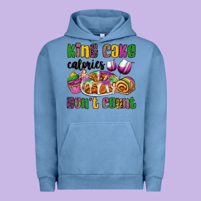 King Cake Calories Don't Count Mardi Gras Urban Hoodie Designed By Oliviacreatesart