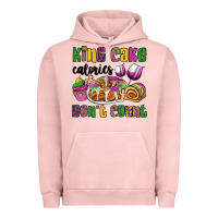 Pigment Salmon king cake calories don't count mardi gras Urban Hoodie - OliviaCreatesArt