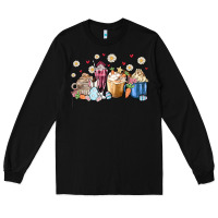 Black easter coffee cups Long Sleeve Tee - MaliasSmallBusiness