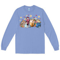 Colony Blue easter coffee cups Long Sleeve Tee - MaliasSmallBusiness