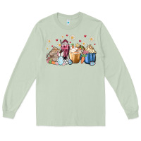 Matcha easter coffee cups Long Sleeve Tee - MaliasSmallBusiness