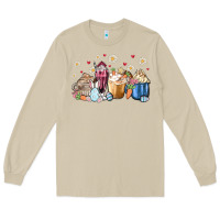Mushroom easter coffee cups Long Sleeve Tee - MaliasSmallBusiness