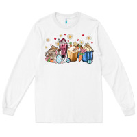 White easter coffee cups Long Sleeve Tee - MaliasSmallBusiness