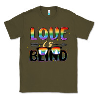 Army Green love is blind Classic Tee - MaliasSmallBusiness