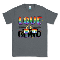 Charcoal Heather love is blind Classic Tee - MaliasSmallBusiness