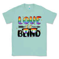 Seafoam love is blind Classic Tee - MaliasSmallBusiness