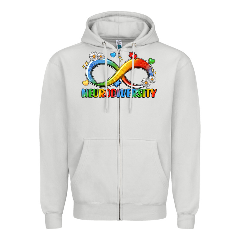 Neurodiversity Zipper Hoodie by LillyAllenDesigns | Teevron