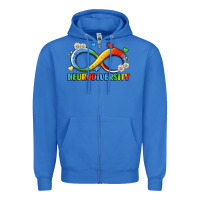 True Royal neurodiversity Zipper Hoodie - LillyAllenDesigns