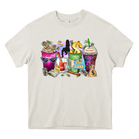 Cream boss babe coffee cups Heavy Core Tee - Zillion Design Studio