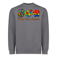 Storm Peace Love Autism Heavyweight Sweatshirt - Jasminsmagicworld