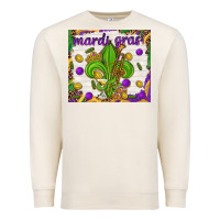 Sandshell Mardi Gras fleur de lis Premium Sweatshirt - NancyCooperArtShop