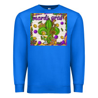 True Royal Mardi Gras fleur de lis Premium Sweatshirt - NancyCooperArtShop