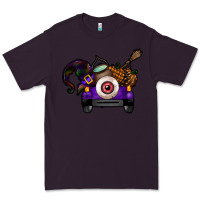 Plum Halloween Truck Premium Tee - CowhideDigitalArt