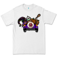White Halloween Truck Premium Tee - CowhideDigitalArt