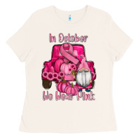 Bone breast cancer awareness pink truck gnomes Ladies Tee - RanaPortraitStore