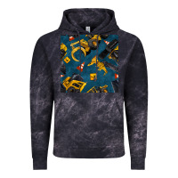 Cloud Black construction vehicles seamless pattern Vintage Hoodie - BundleAndBundleShop