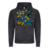 Vintage Black construction vehicles seamless pattern Vintage Hoodie - BundleAndBundleShop