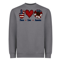 Storm Peace Love America Heavyweight Sweatshirt - Jasminsmagicworld