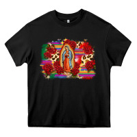 Black Our Lady of Guadalupe Heavy Core Tee - CTS Tumbler Store