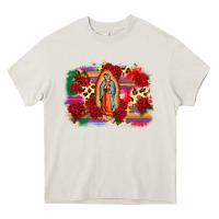 Cream Our Lady of Guadalupe Heavy Core Tee - CTS Tumbler Store